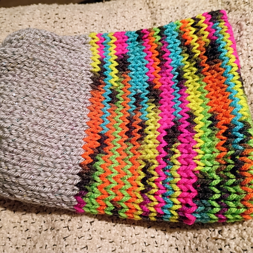 Vibrant Multicolor Knit Kids Hat